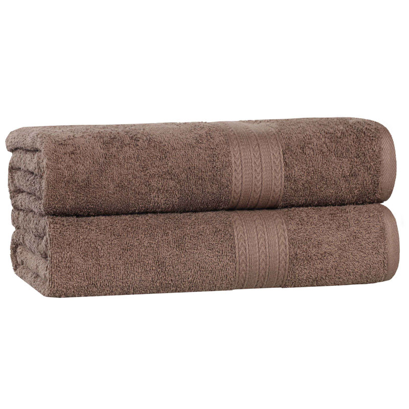 450 GSM Hannu Eco-Friendly 100% Ringspun Sustainable Cotton Bath Sheet, Café