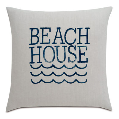 Nautical Linen Square Pillow Cover & Insert