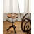 20.08" Brown Free Form Solid Wood End Tables