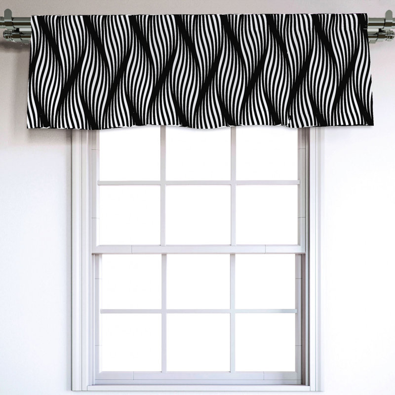 Sateen Ruffled Window Valance