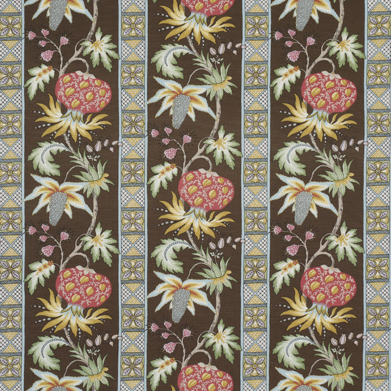 Tissu botanique Bailey, Chocolat