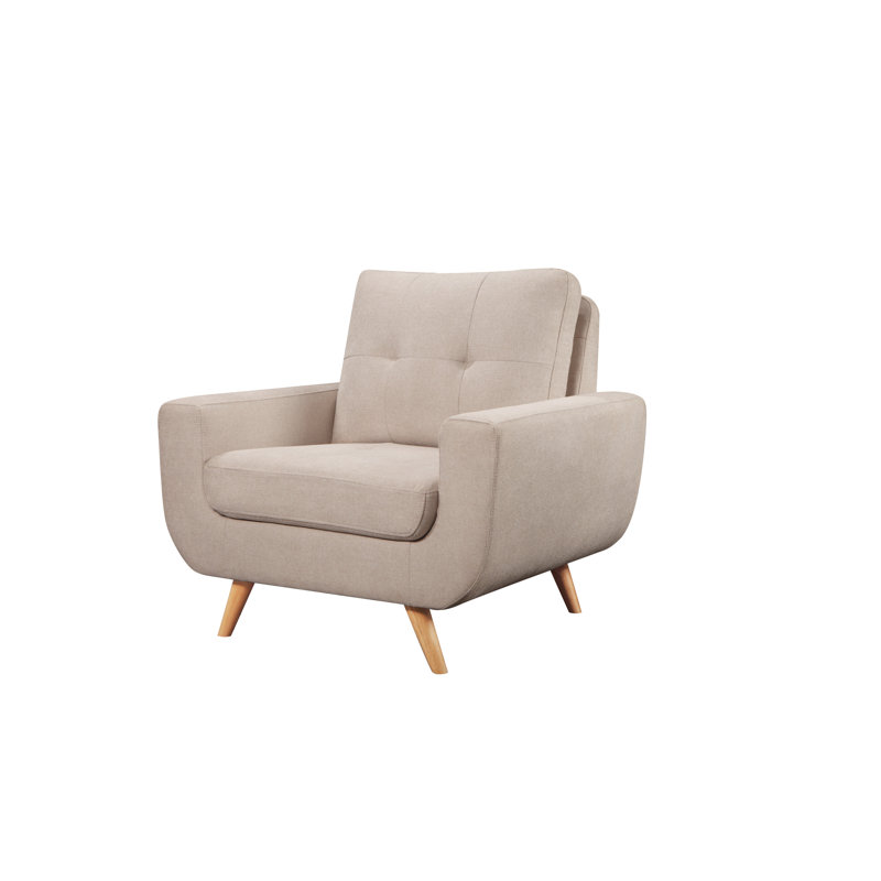 Fauteuil Newbury en tissu résistant aux taches, Beige performance