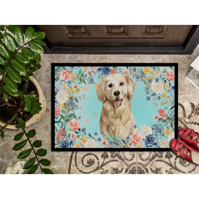 Gerwalta Non-Slip Floral Doormat