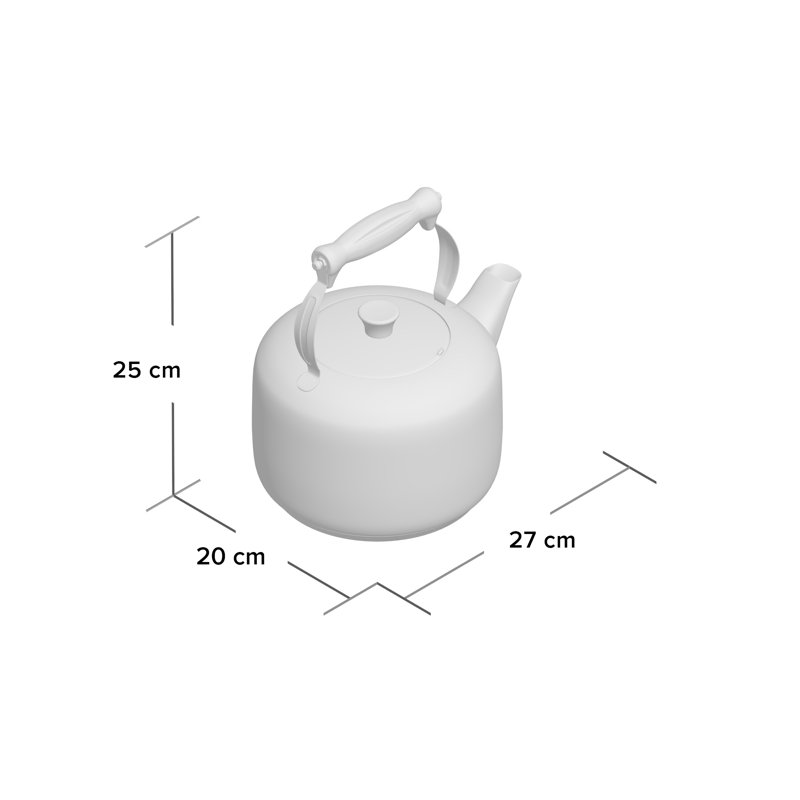 MasterClass Deluxe Stainless Steel Stovetop Tea Kettle, 1.76 Quart