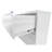 5-Drawer Vertical Metal File Cabinet with Lock, White Office Storage Tower