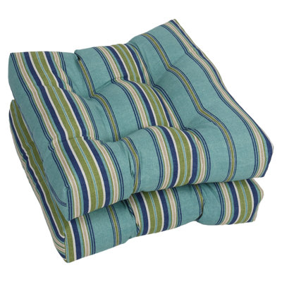 19-Inch Square Outdoor Tufted Dining Chair Cushions (Set Of 2)