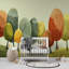 Murale forêt d'automne fantaisiste-902135895