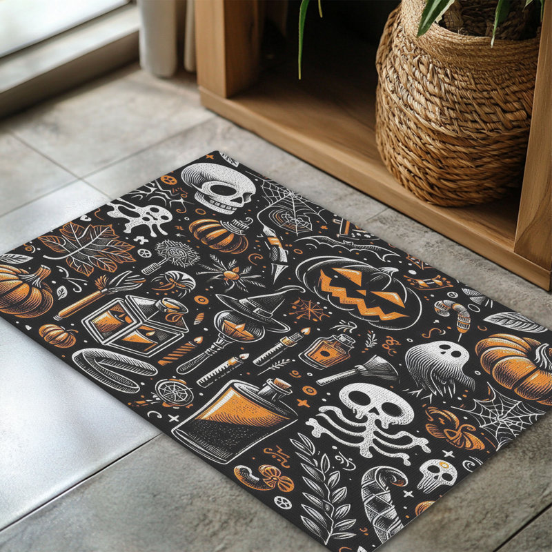Tapis tressé Simple Spookfest, Rectangulaire 3 pi x 5 pi