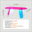 Table basse iridescente en acrylique, table d'appoint durable et élégante pour le salon, la cour et la terrasse