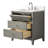 30" Single Bathroom Vanity with Engineered Marble Top-107663154-107663168-107663169