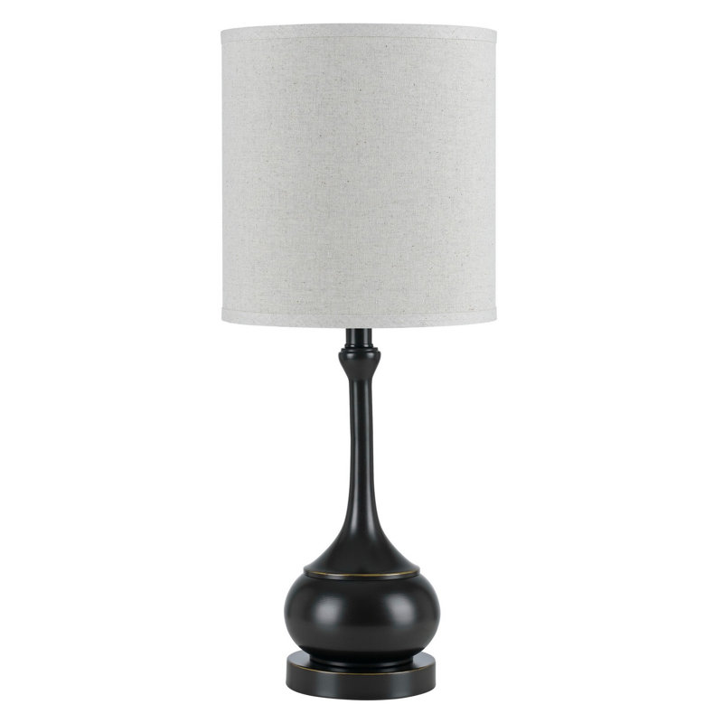 Lampe de table 24,5 po Izen, Noir, Blanc