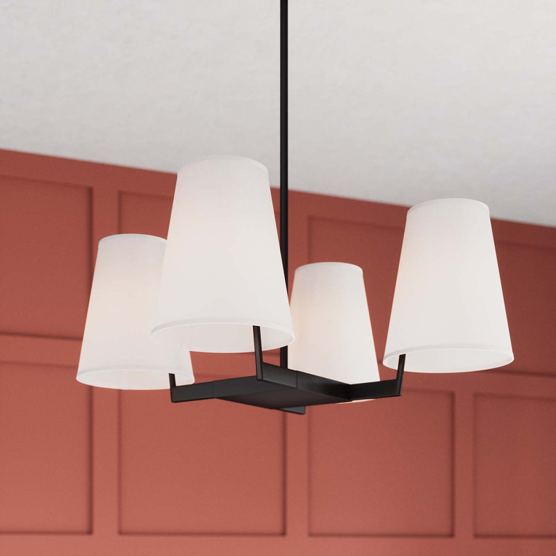 Modway Mercer 4-Light Pendant Light, Brass