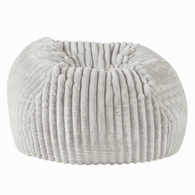 40 Inch Minky Dove Grey Memory Foam Lounger