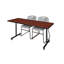 Table de formation en T Nick Nick, 2 chaises empilables Zeng-32701935-32701930-32701929