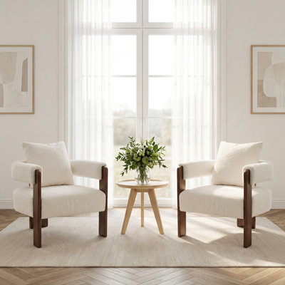 Mid-Century Modern Accent Chair For Reading Nook & Bedroom