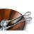 Western Piece Wood Stainless Steel Salad Servers