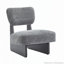 Chaise longue moderne avec revêtement en polyester pour le salon, ensemble de 2-114119725-114119724