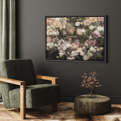 Tranquil Rose Garden Shabby Elegance Floral Floral Rustic French Country