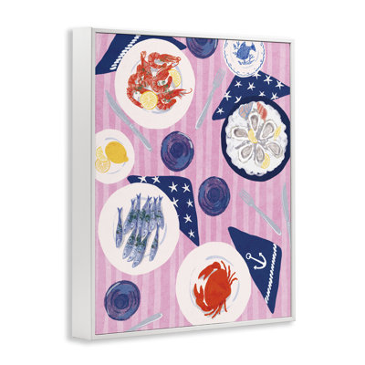 Art de la table de fruits de mer, estampe numérique par Be Ni La