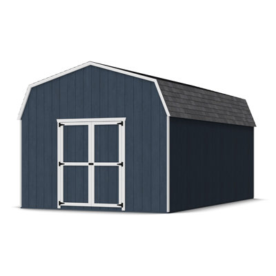 Value Gambrel Outdoor Wood Storage Barn with 6 ft. Sidewalls