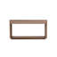 Console moderne cannelée à 2 tiroirs avec placage en bois naturel et canapé pour le salon, le couloir, l'entrée et le bureau-1122377876