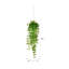 Mini lierre vert artificiel 29 po en pot suspendu.