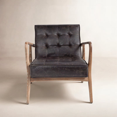 Gustave Genuine Leather Armchair