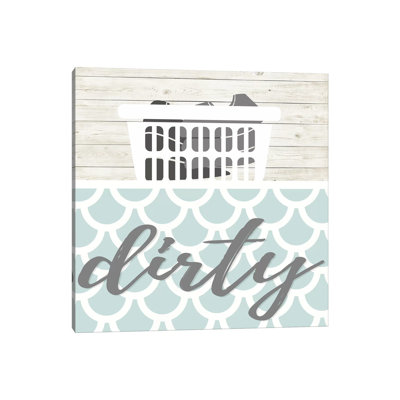 Dirty 1 Piece Wrapped Canvas Wall Art