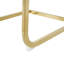 Table ronde simple en verre de style simple avec chaises grises, base dorée, idéale pour les repas dans la cuisine-251144900-251144899