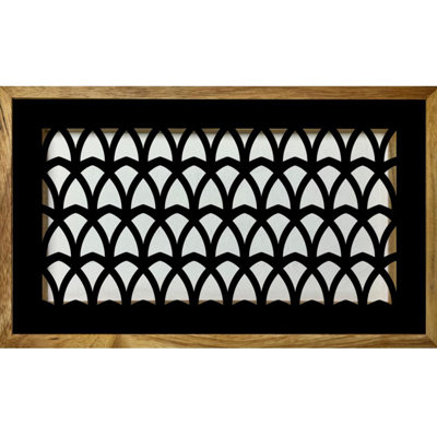 Magnetic Metal Flush Register. Duct Opening 4x12 (overall 7x15) - Heavenly Arches Design