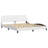 vidaXL Bed Frame with LED without Mattress Hvar White 76"x79.9"-390292025-390292029