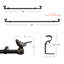 Tringle à rideaux simple réglable 1 po-73484722-73484720