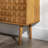 Roisin 58" 2-Door Geometric Detail Solid Wood Sideboard-847385118