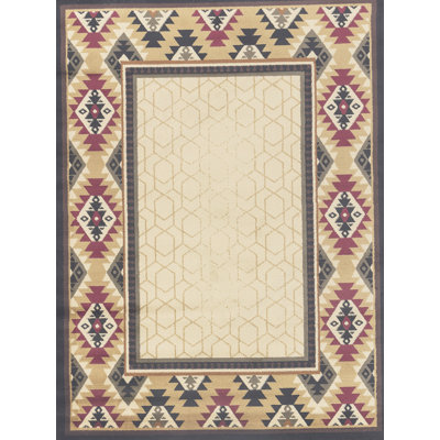 Tribes Cream  Southwest Area Rug