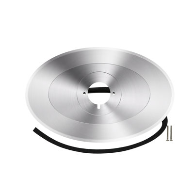 SUPPLYGIANT Shower Renovation Cover Plate One Hole Conversion Cover Plate, Oval Shaped Chrome Plated