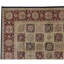 Tapis oriental en laine noué à la main Manchuria vin / beige / bleu marine