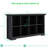 Cube Shelf Bookcase with Base - Wooden 2 Tiers Floor Standing Low Storage Cabinet for Home and Office-832426605