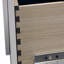 Table de chevet finition perle blanche