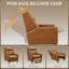 Fernando High Back Push-Back Manual Recliner-410931167
