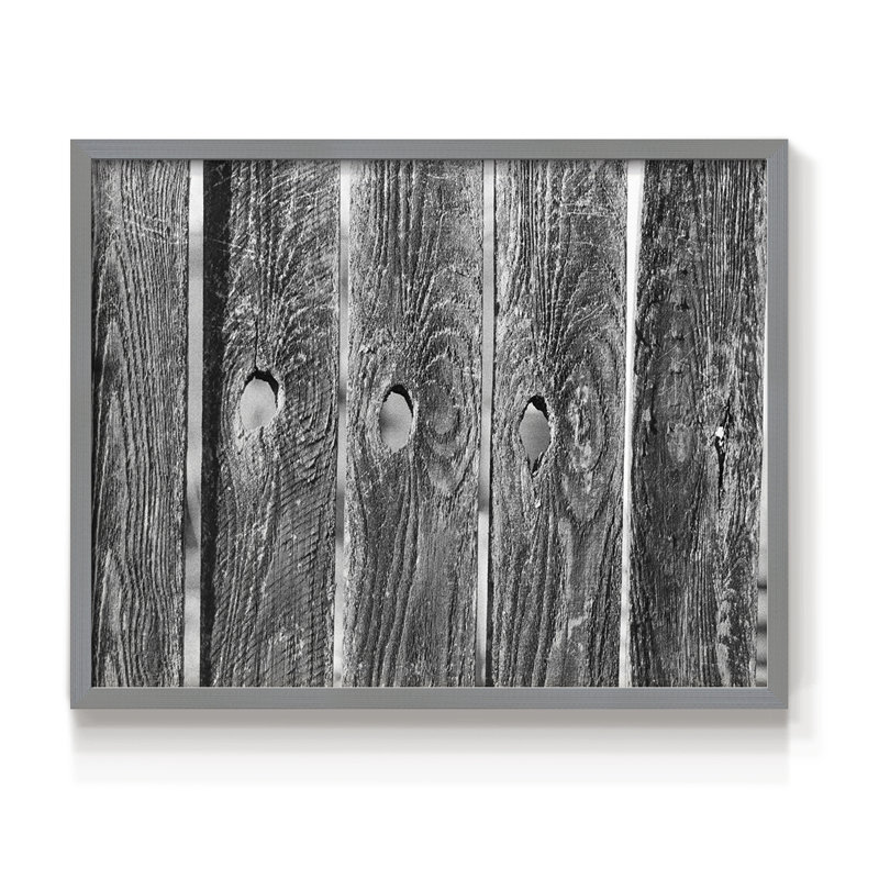 Found Textures II - Impression encadrée - Restickable, H 22 po x l 28 po, Gris