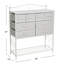 Scandinavian White Iron & Wood 8-Drawer Sideboard-65703840