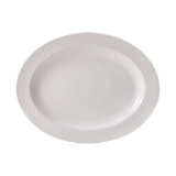 Trellis 16in. Lightweight Chip-Resistant Bone China Serving Platter