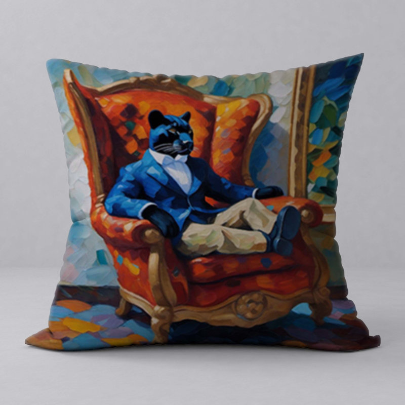 Abstract Reversible Throw Pillow
