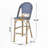 Outdoors PE Rattan Armless Barstools