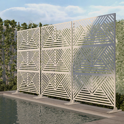 Stanaford 6.33 Ft H x 3.93 Ft W Privacy Screens and Partitions Free-Standing by Pia Ricco