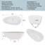 59" Freestanding Solid Surface Bathtub, Luxury Handcrafted Stone Resin Freestanding Soaking Bathtub With Overflow And Pop-Up Drain