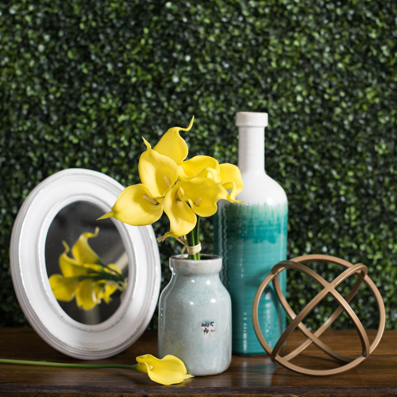 Paraiso 14" Artificial Calla Lily Bundle, Yellow