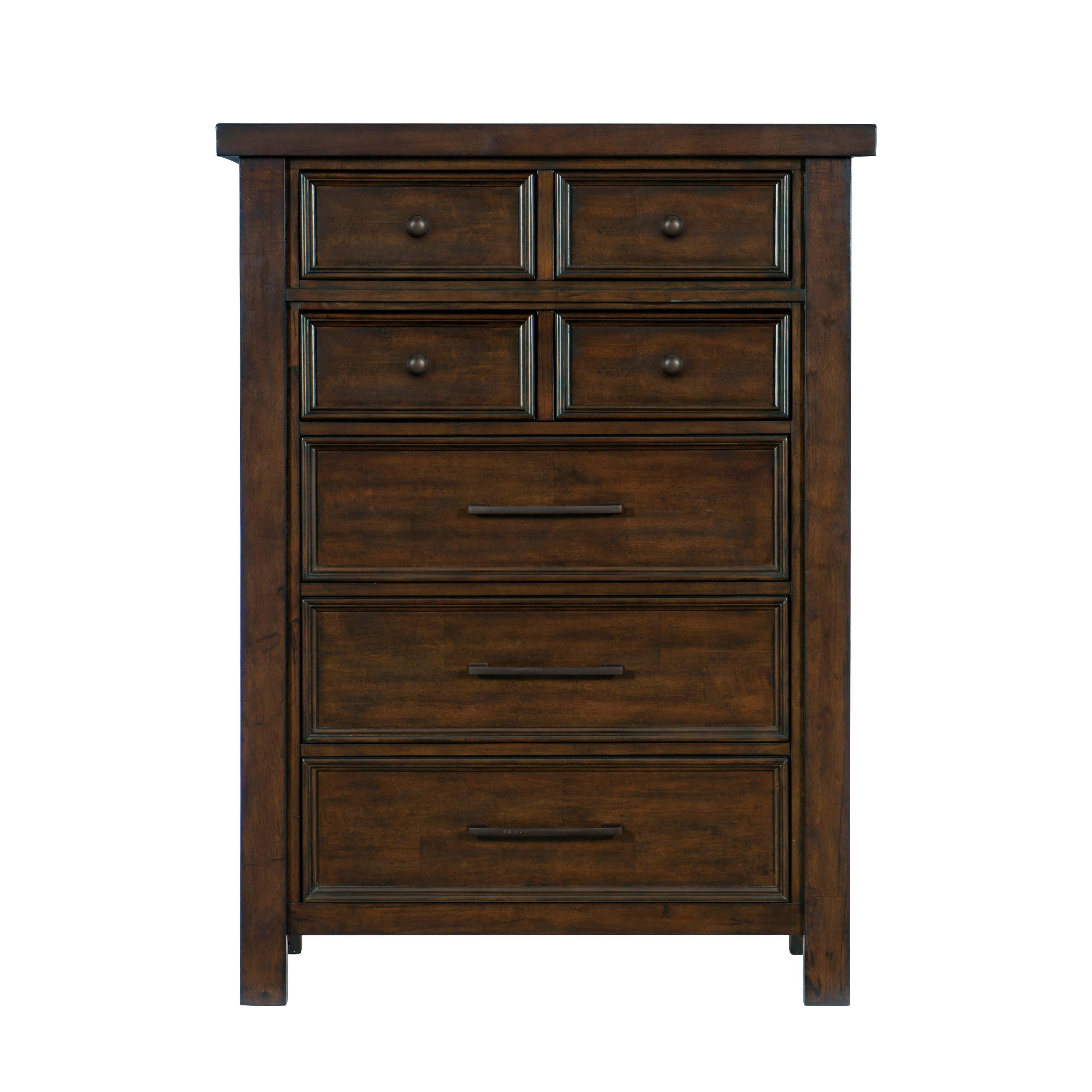 Wildon Home® Classic Bedroom Brown Finish 1pc Chest of Drawers Mango ...
