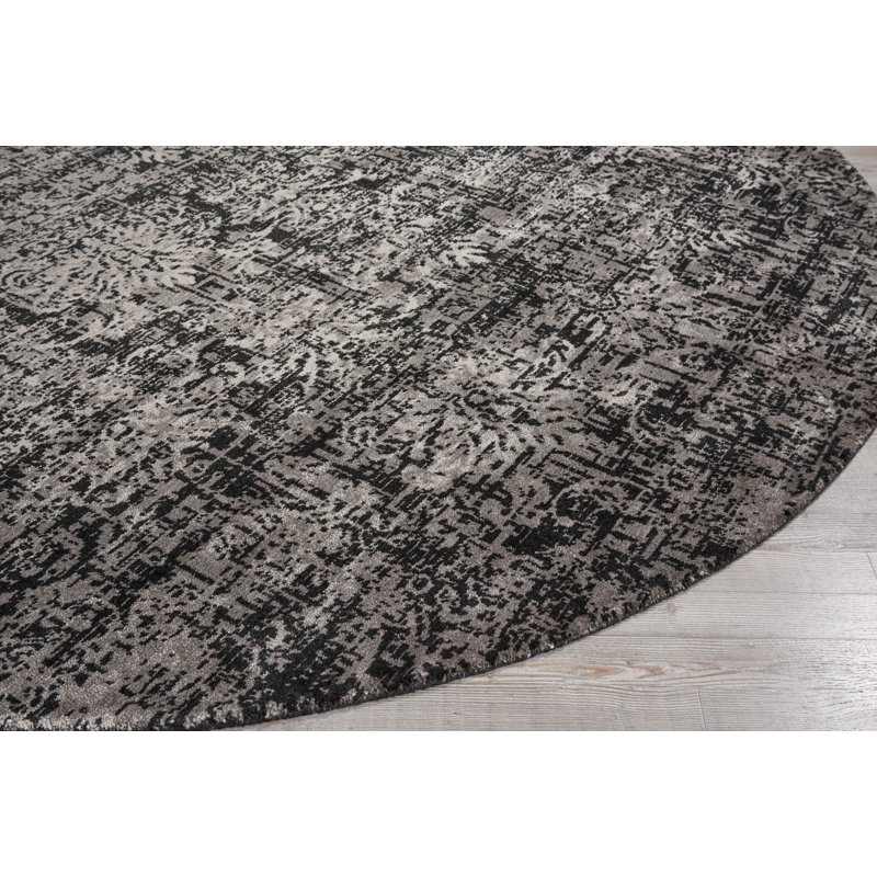 Tergel Wool Abstract Indoor Rug, Round 8'