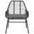 Patio Dining Set With Cushions Poly Rattan Glass-558995157-558995166-558995165